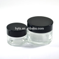 wholesale transparent and amber 1 oz glass jar
